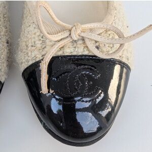 Chanel Tweed Ballet Flats